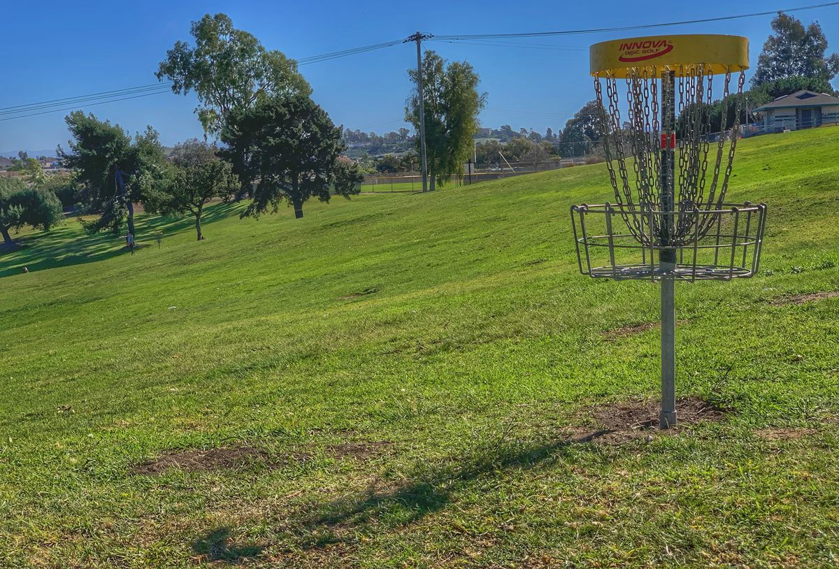 Basket from hole 6.
A good view of the elevation changes this course has.