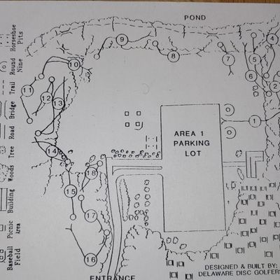 Course layout from original score card