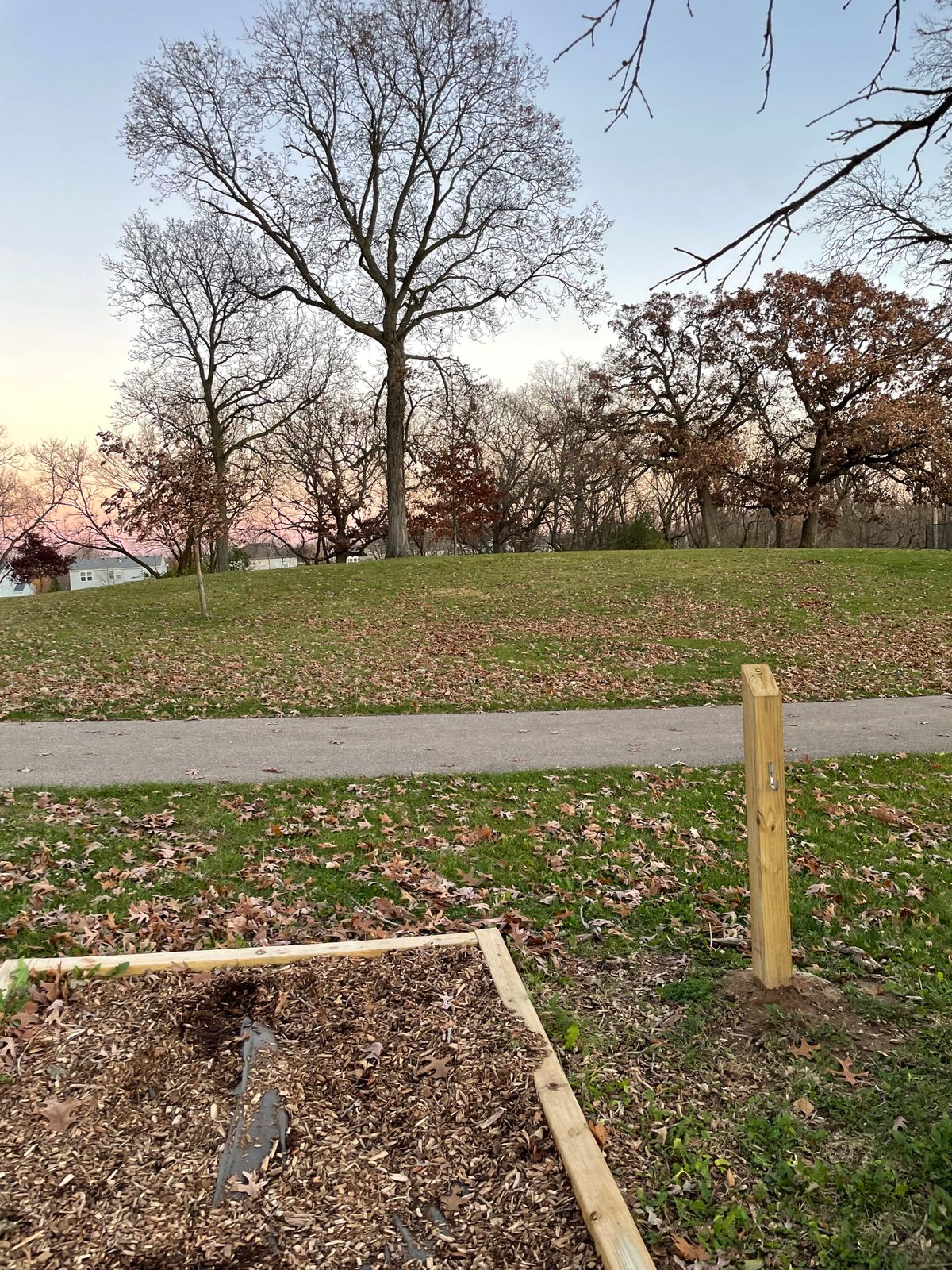 Hole 5– basket over hill