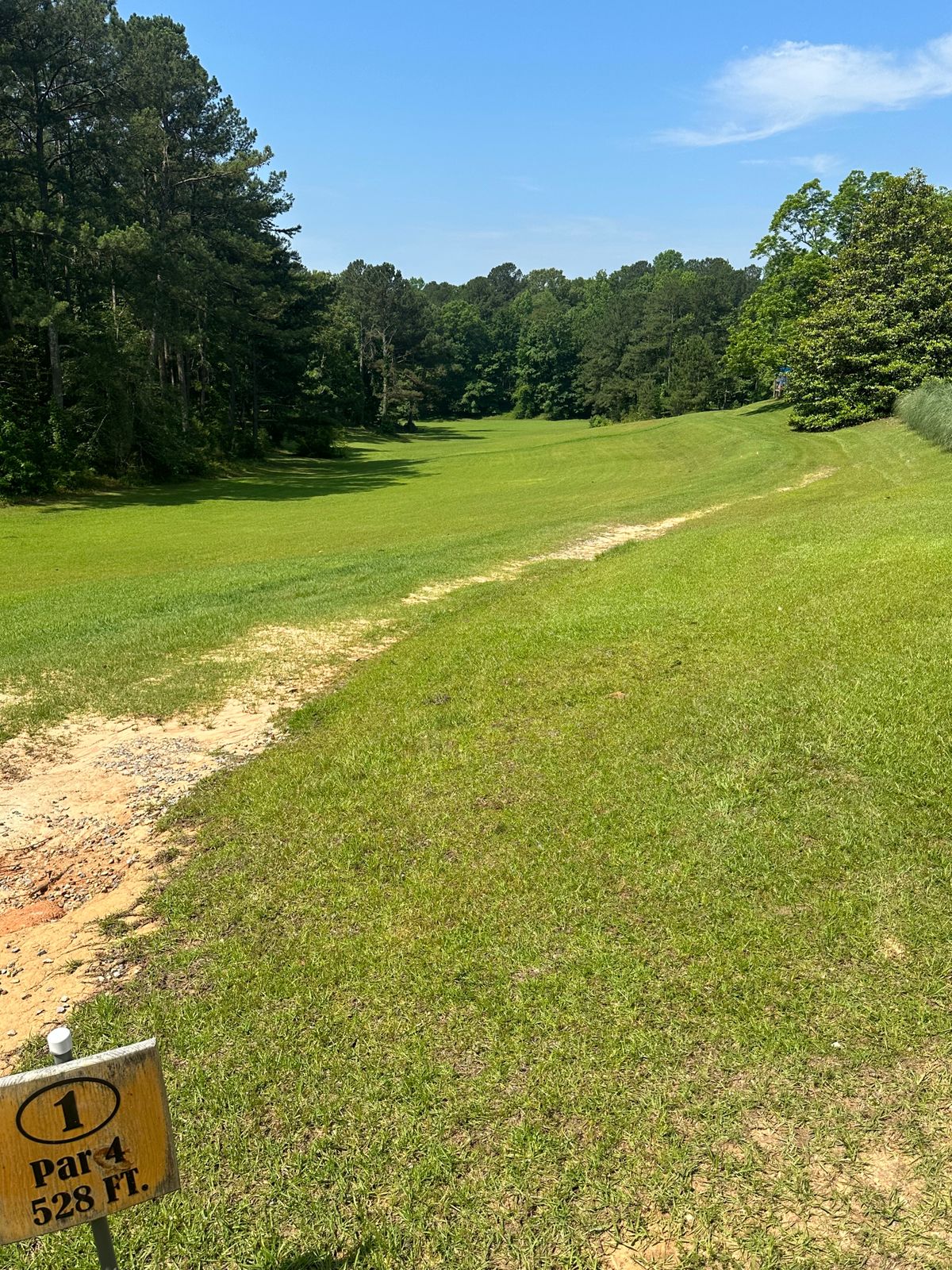 Hole 1 long tee