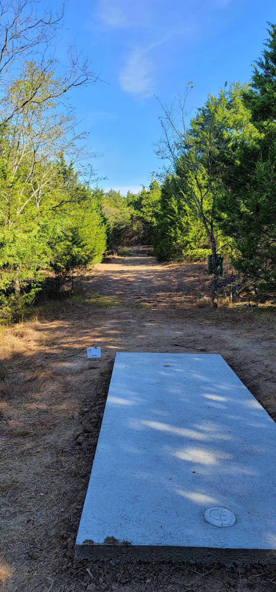 Hole 15 long tee
