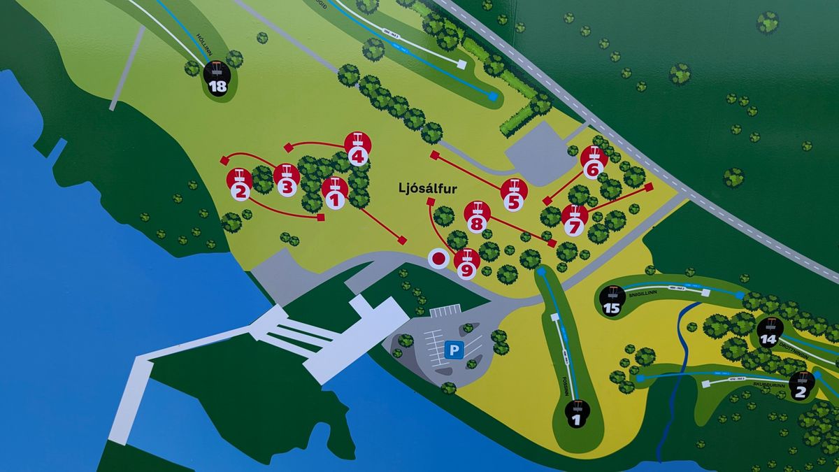 The 9-hole course