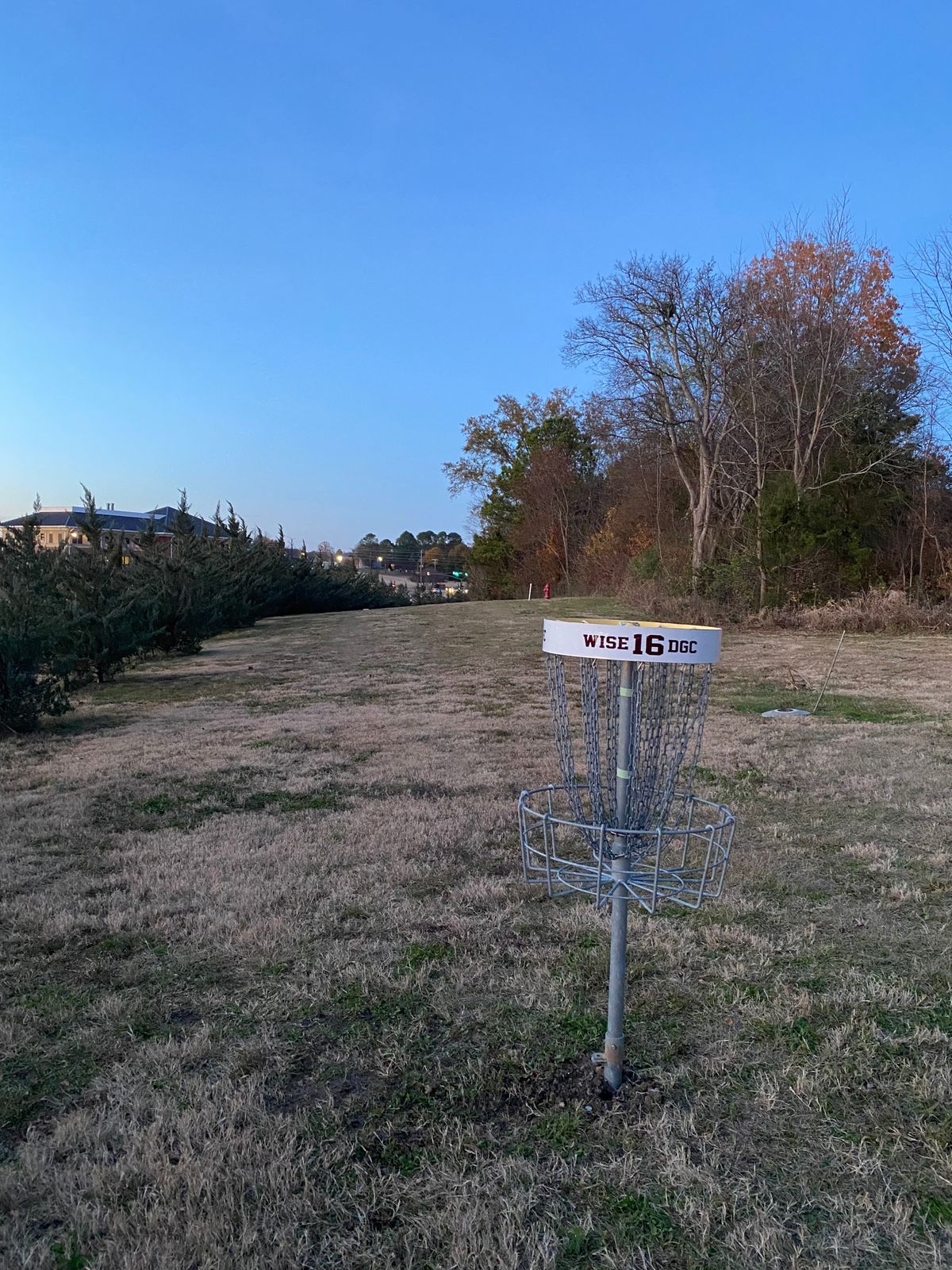 A look down the fairway of the new hole 16 pin position.