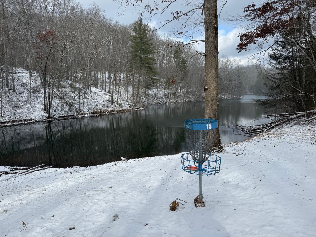 Hole 15 over the water