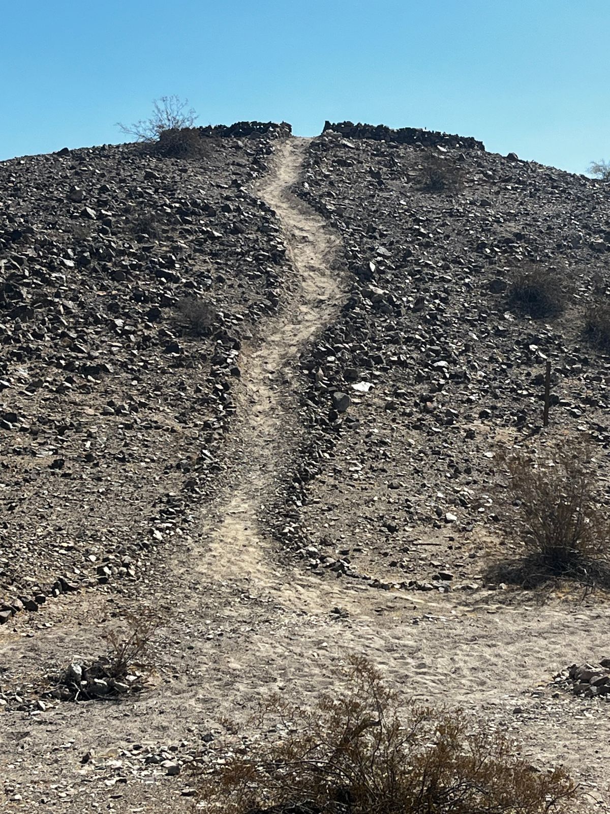 Rocky desert turned to easy walking paths.