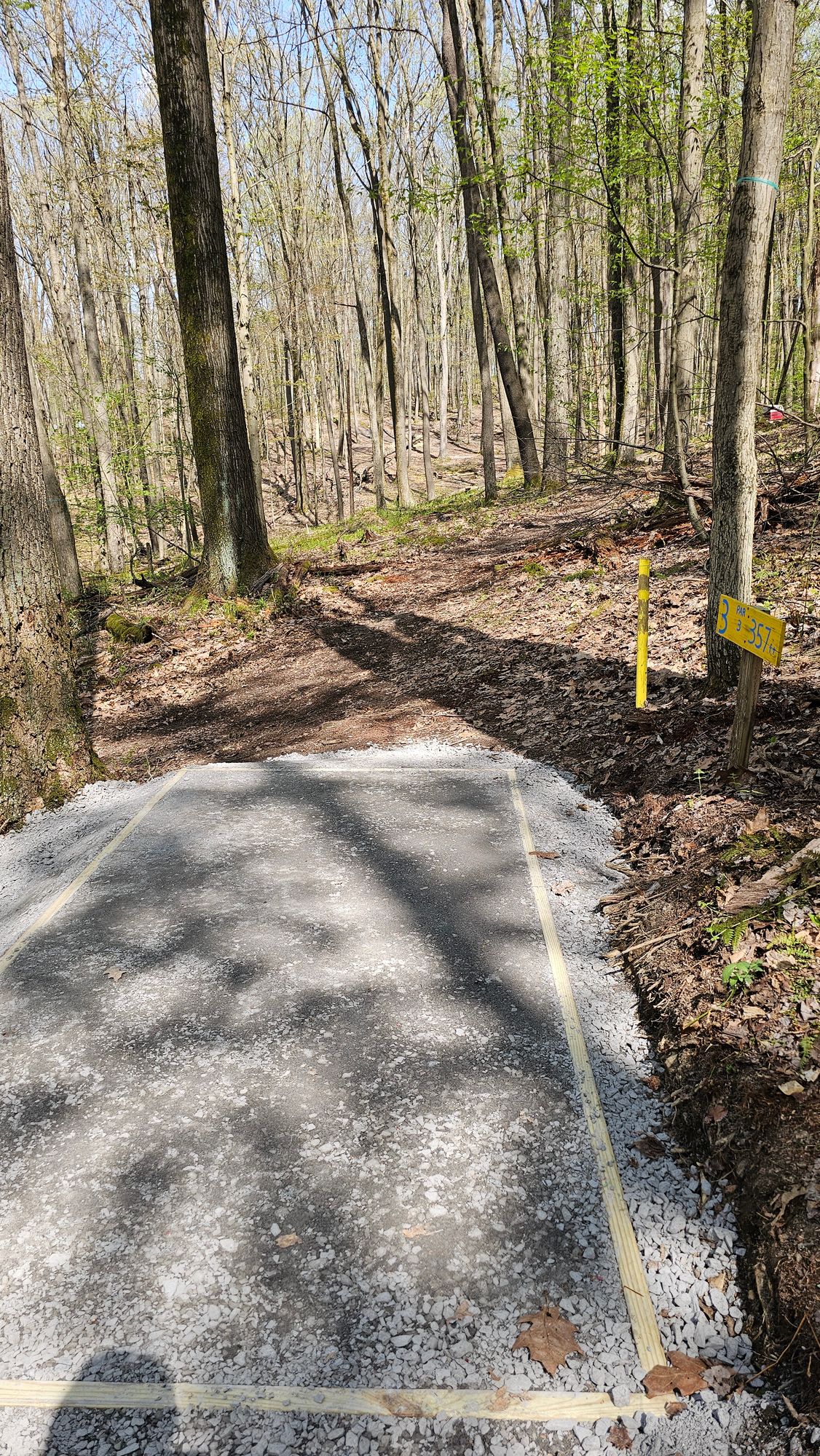 3 gold Tee with base material. Turf to be installed this fall.