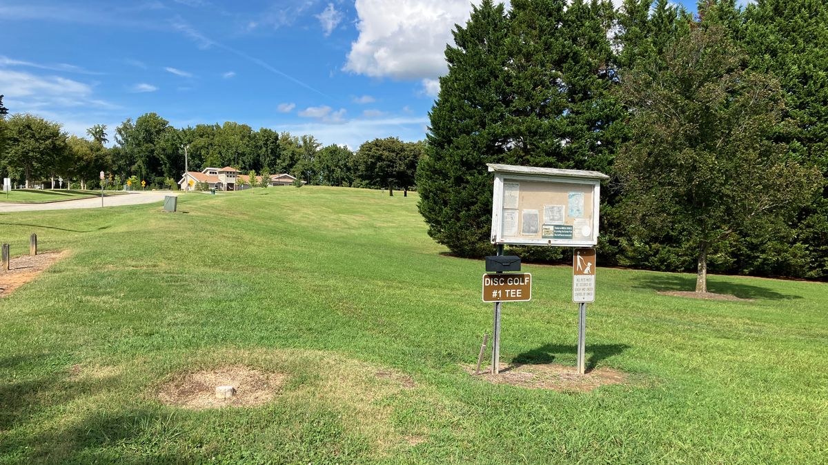 Hole 1 Open Course  362 ft. Par 3 uphill …