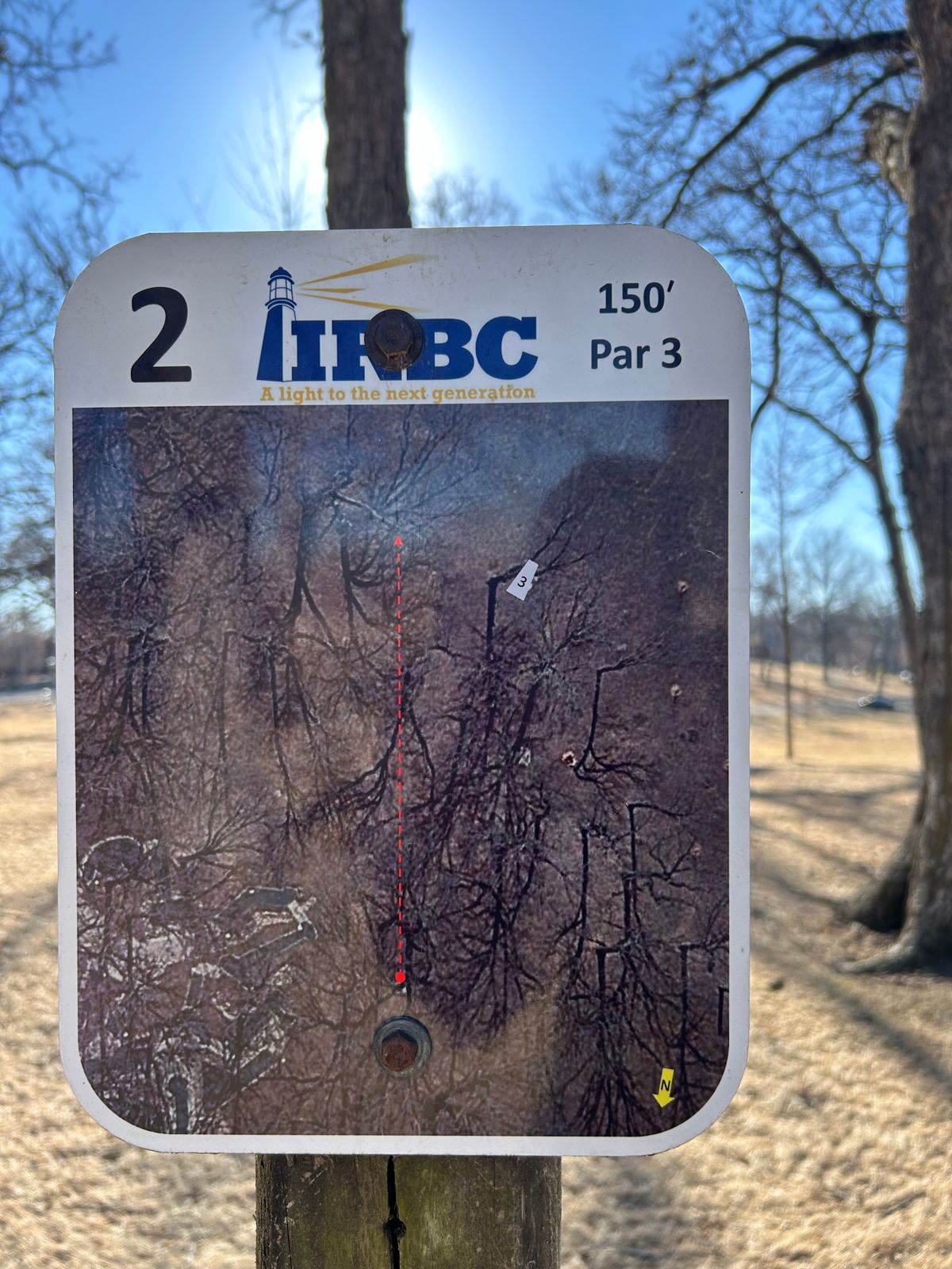 Signage example - hole 2