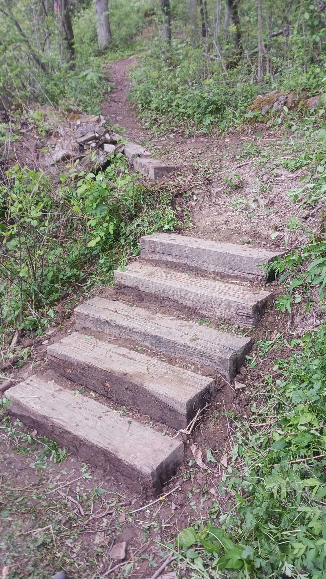 Stairs leaving hole 5