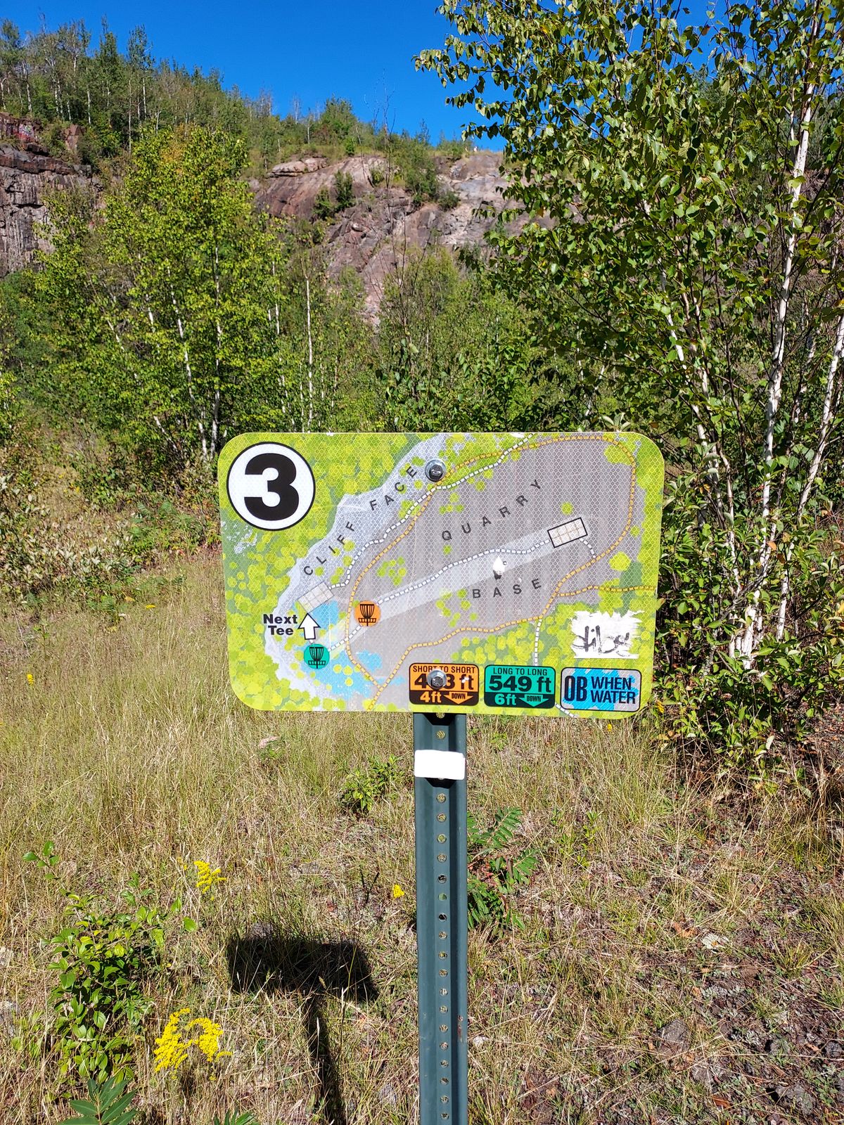 Hole 3 TeeSign