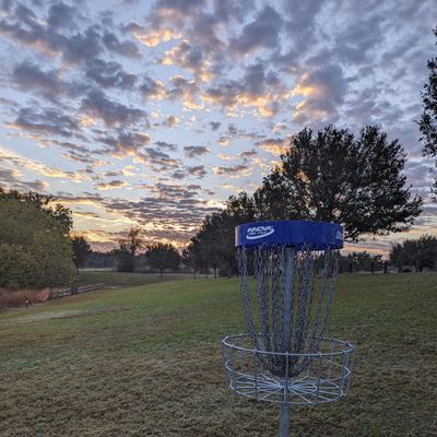Looking back down hole 5 fairway towards the tee on a beautiful morning.