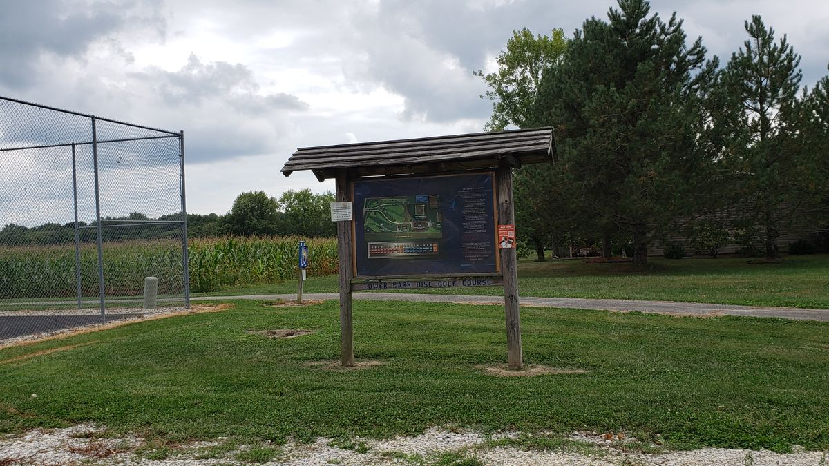 Map and info board