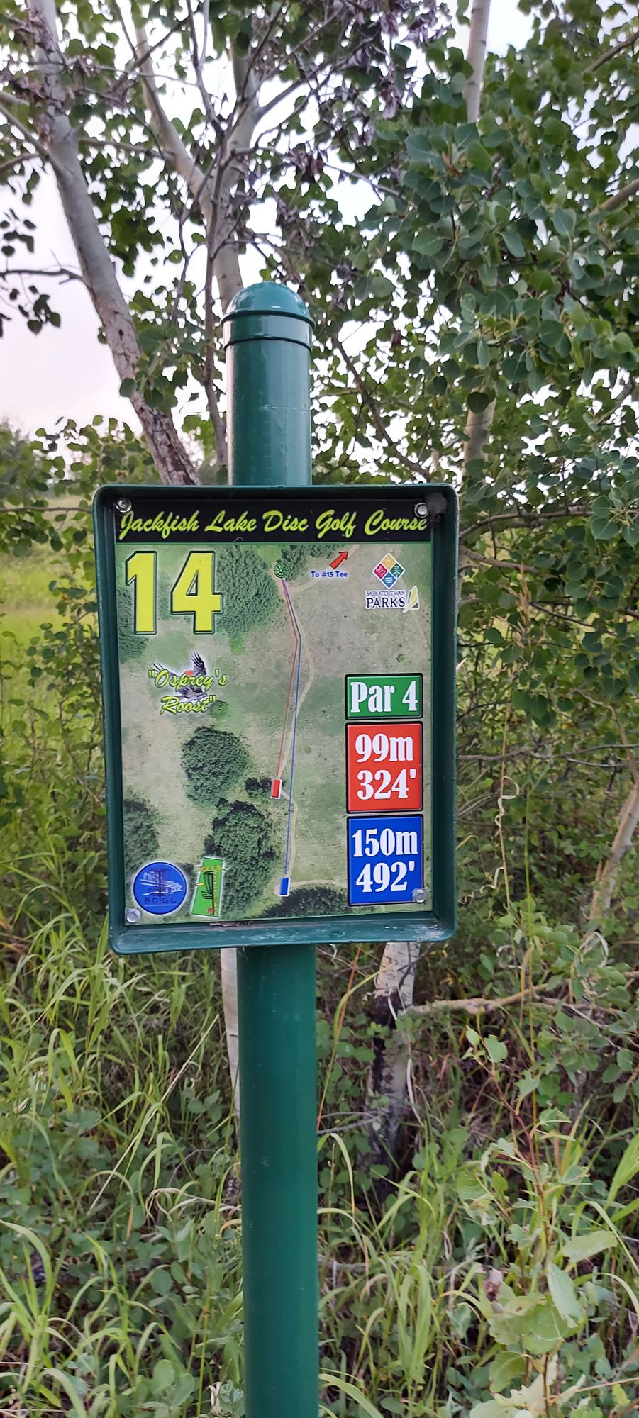 Hole sign #14.🍂🍃🍂🍃