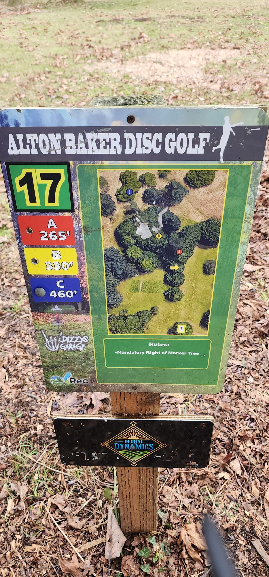 Hole 17 Sign