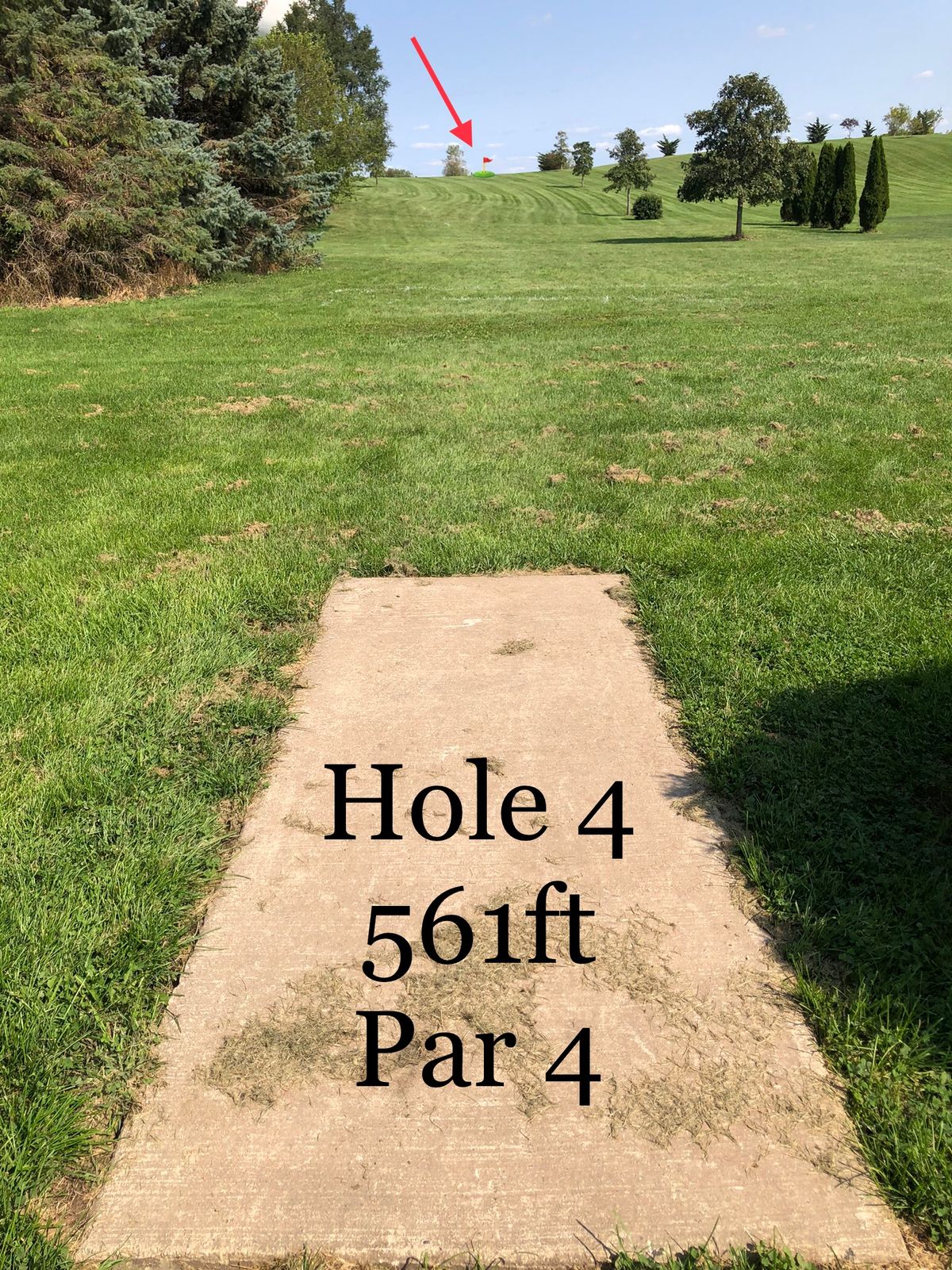 Look from hole 4 tee.
