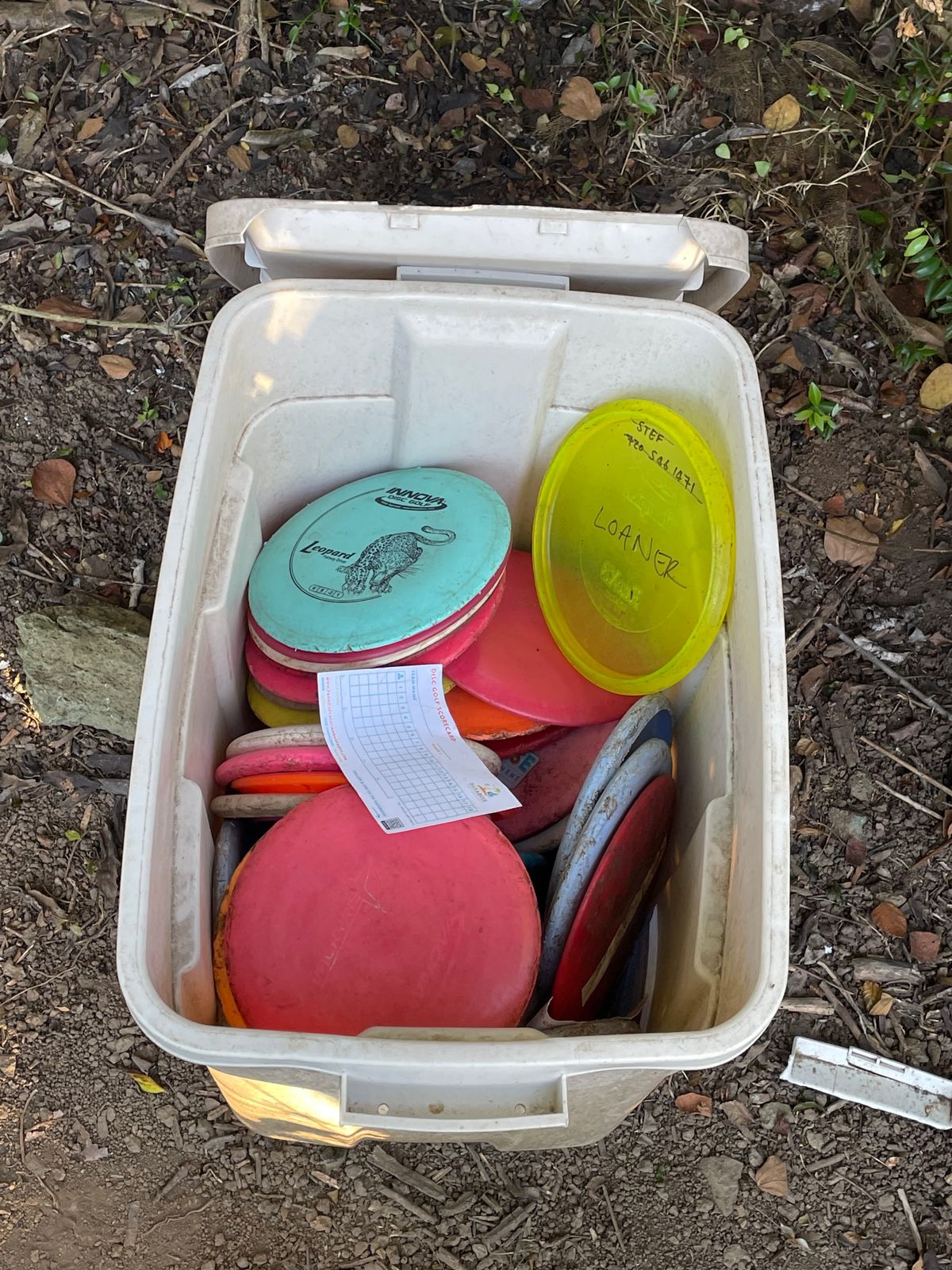 Box of loaner discs for your use