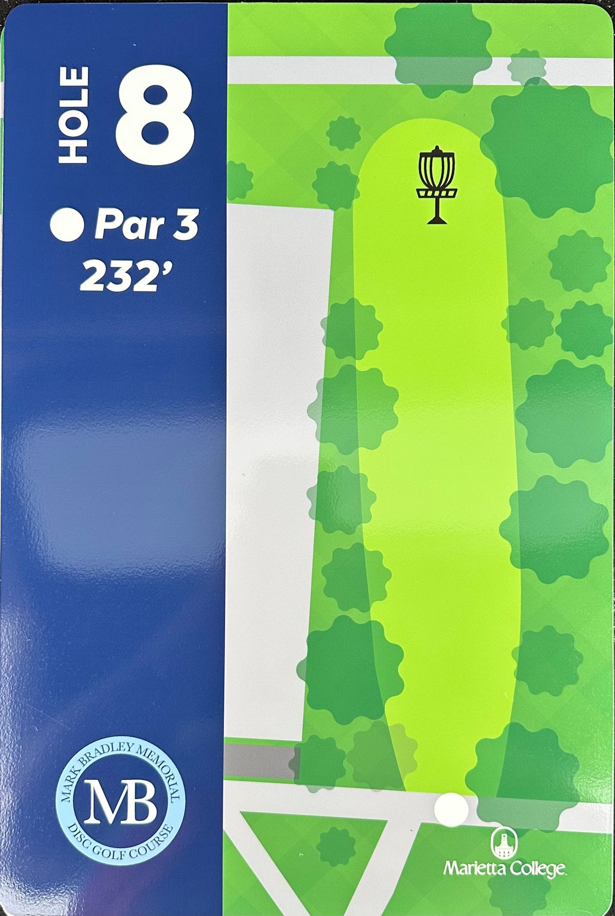 Tee Sign Hole 8