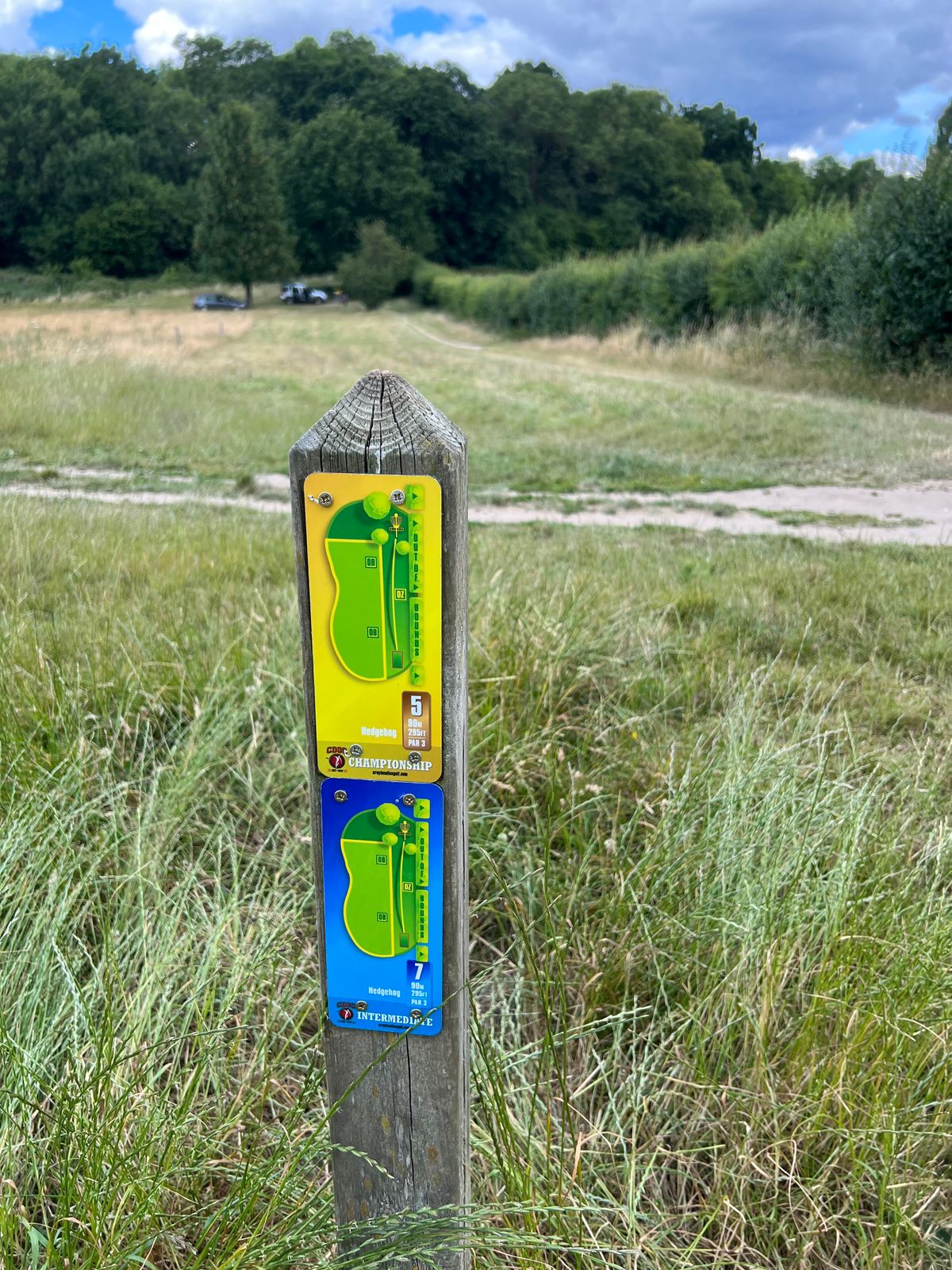 New tee markers are no in place for all three of the courses