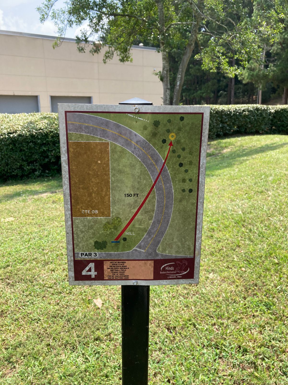 Hole 4 Sign