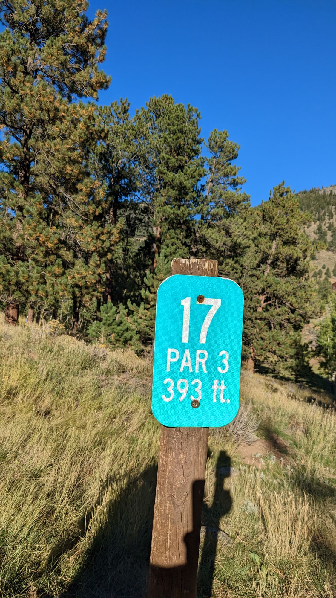 Hole 17 sign