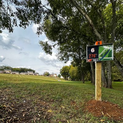 Hole 6 tee sign