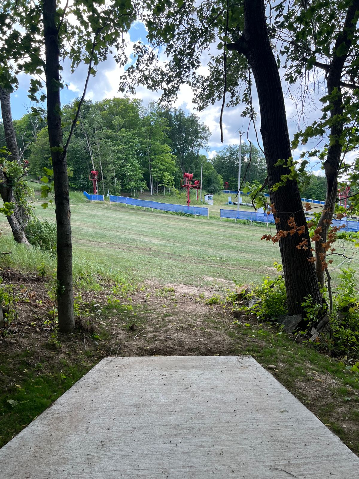 Hole 2 from tee pad