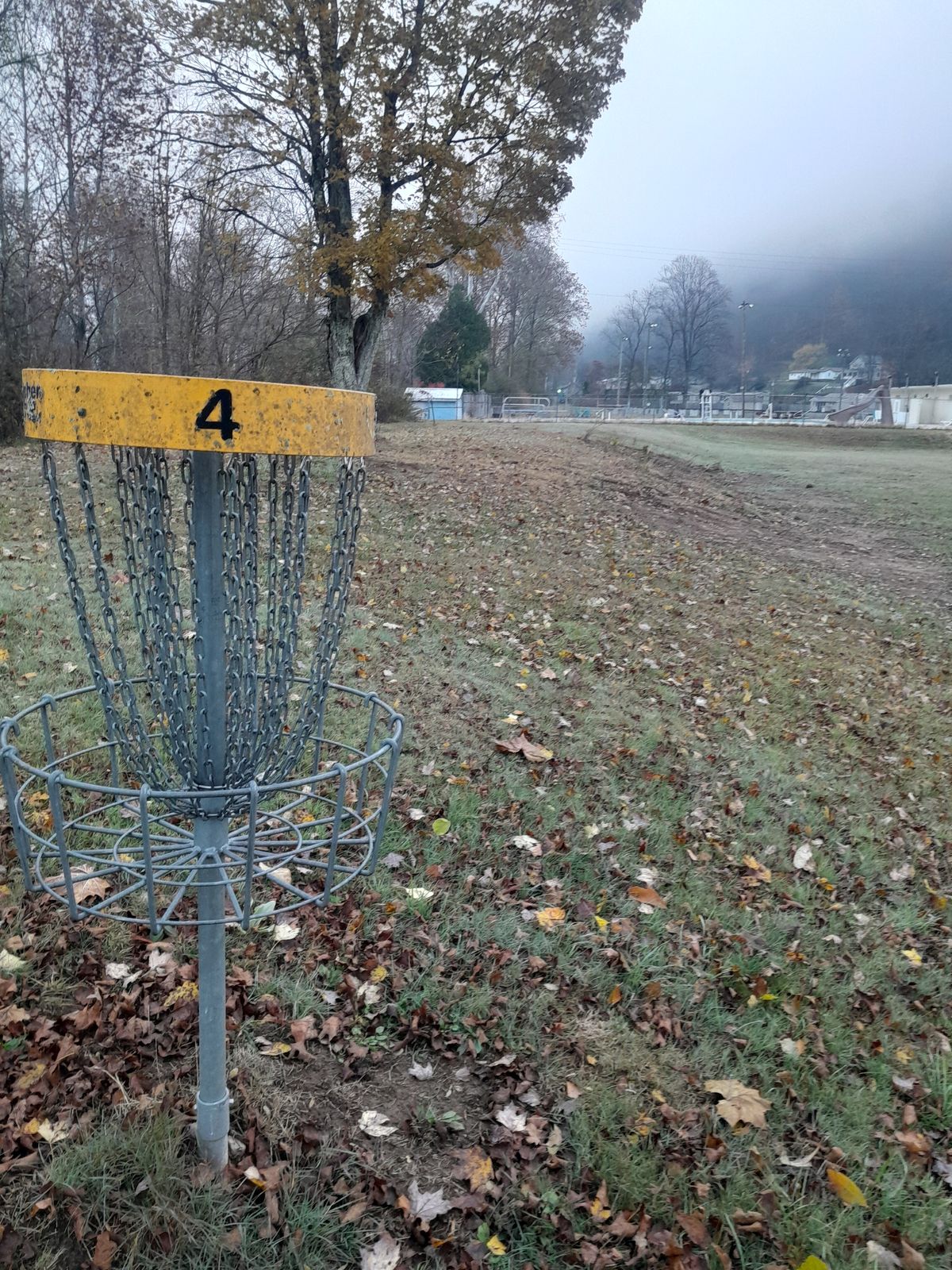 Hole 4 basket to tee