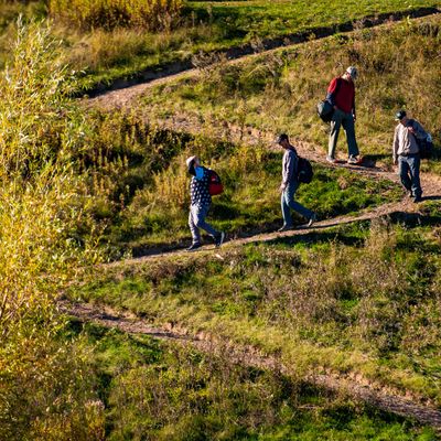 Hole 14 switchback. Photo by Andrew Goodwin