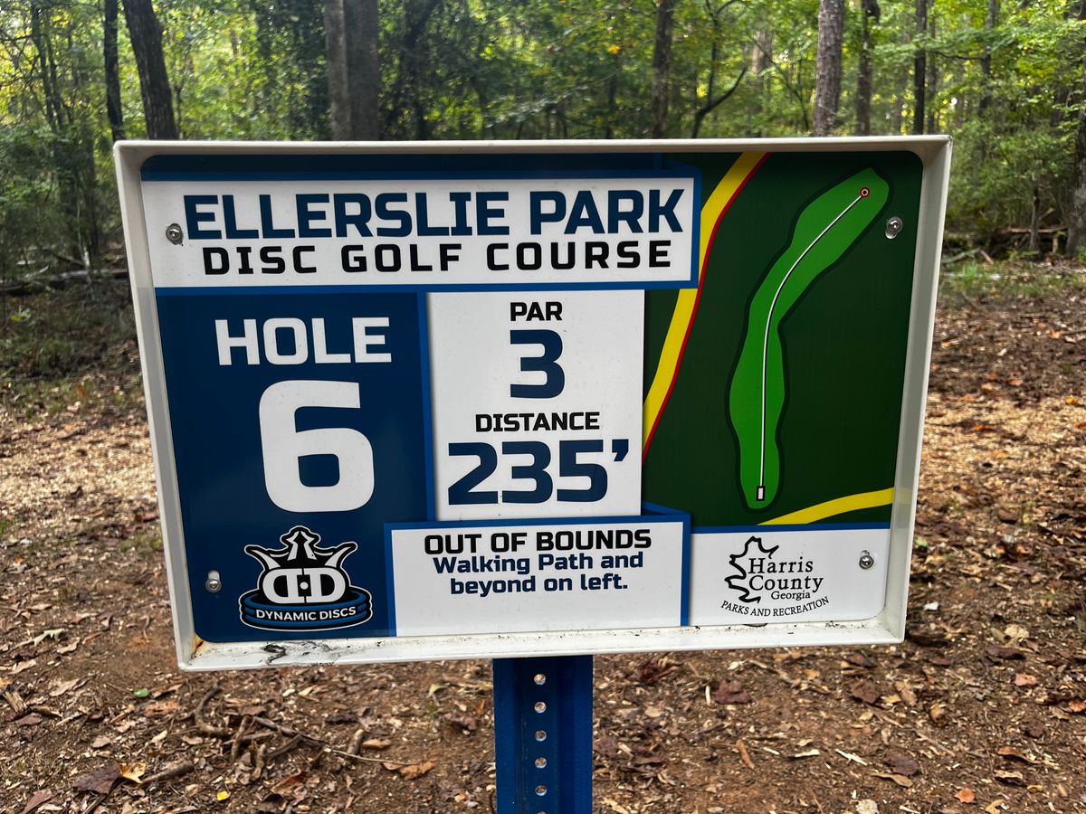 Hole 6 sign