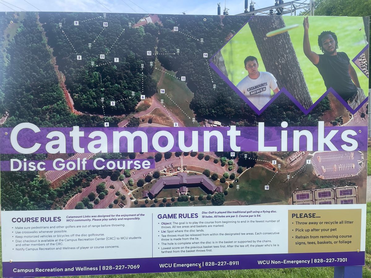 Course map at hole 1