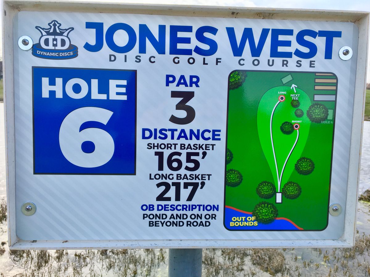 Hole 6 Tee Sign