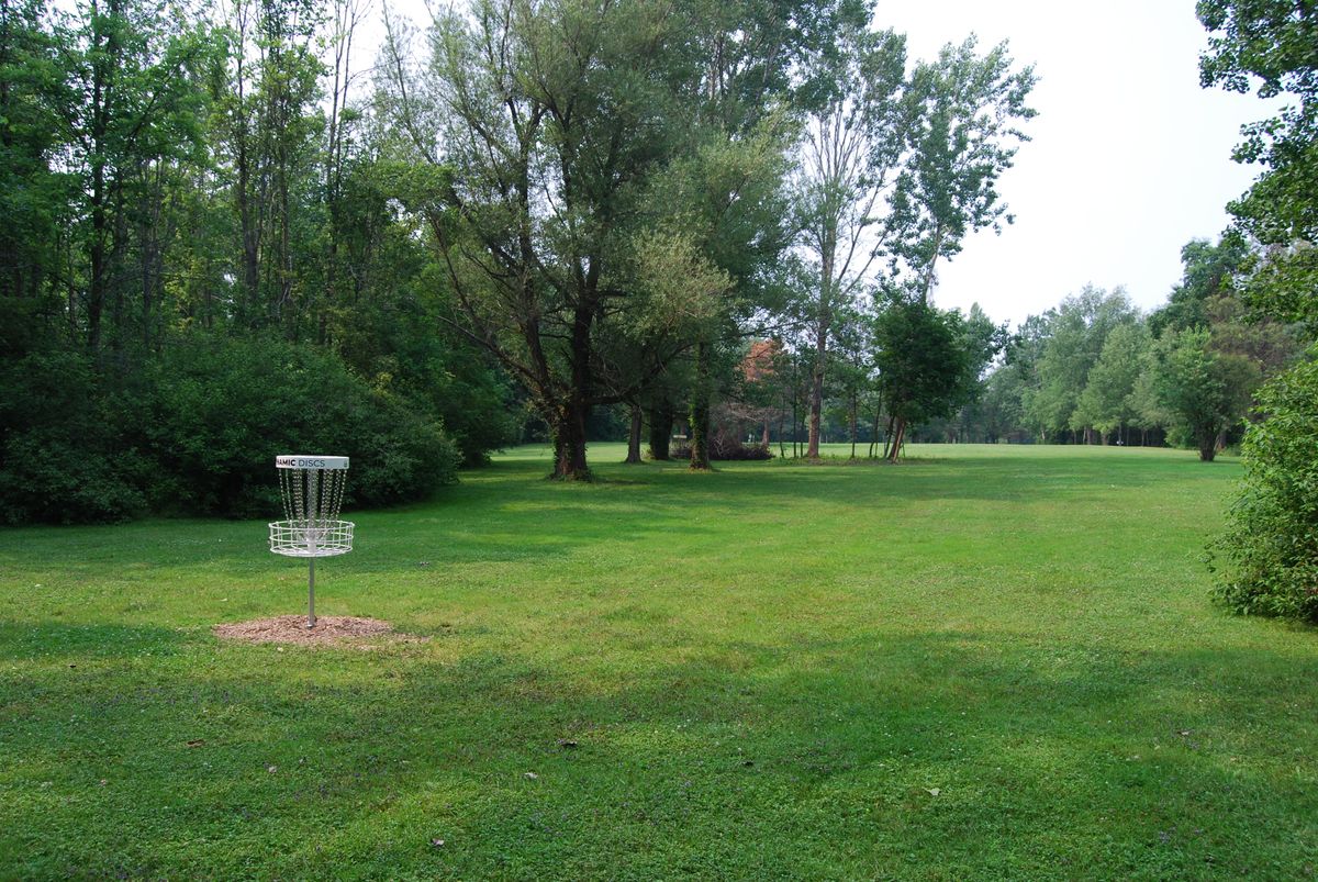 Hole 6 long pin position view looking back down fairway