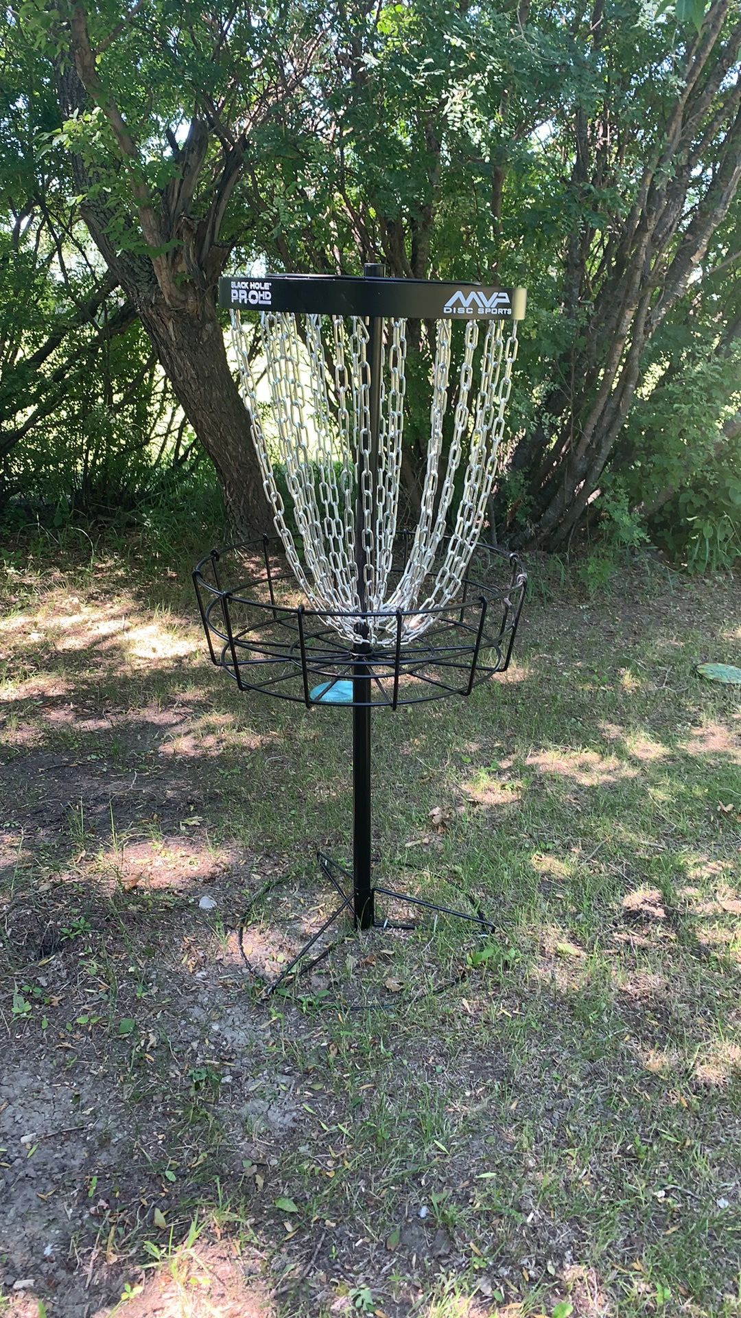 New Baskets
UDisc Layout Tees intersecting fairways
Hole 7 in the middle of a bike track for kids.