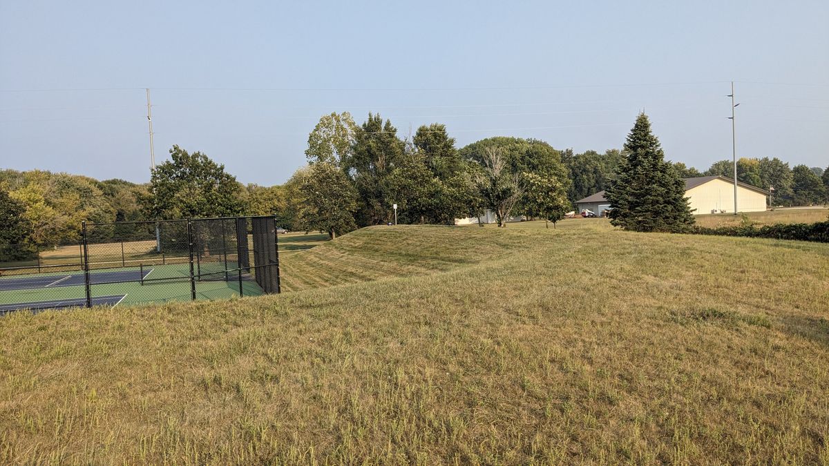 Halfway on 7 looking at the tee