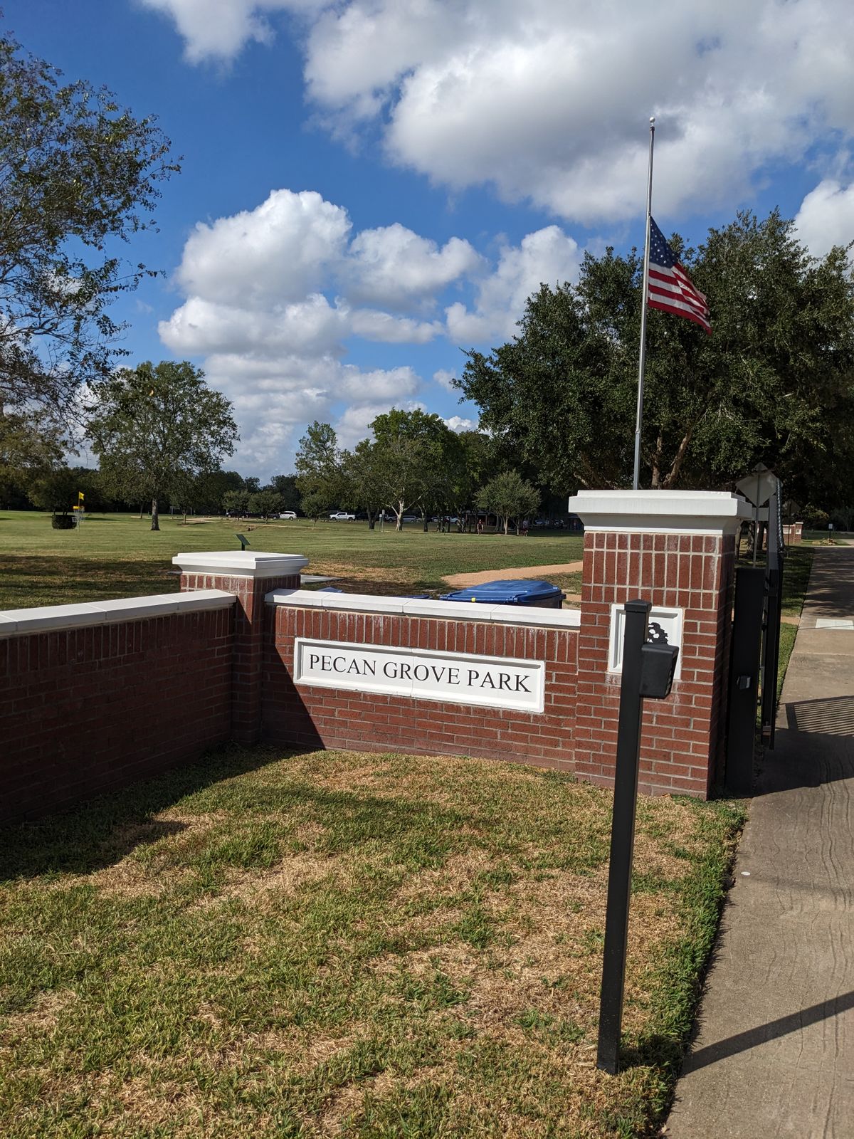 Neighborhood park on Pitts Road in Pecan Grove.