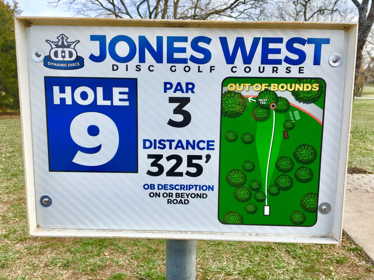 Hole 9 Tee Sign