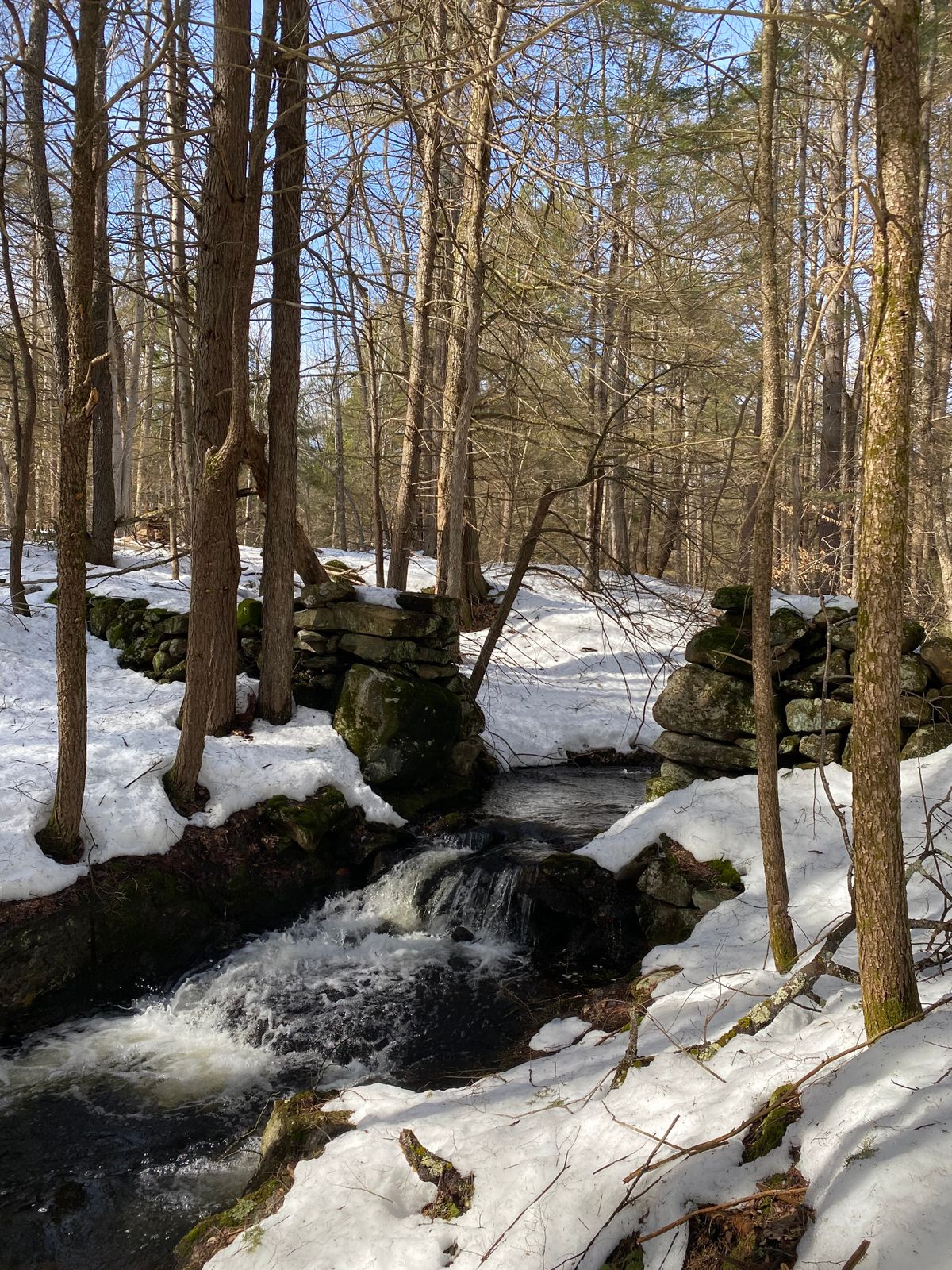 Beautiful waterfall near hole 8