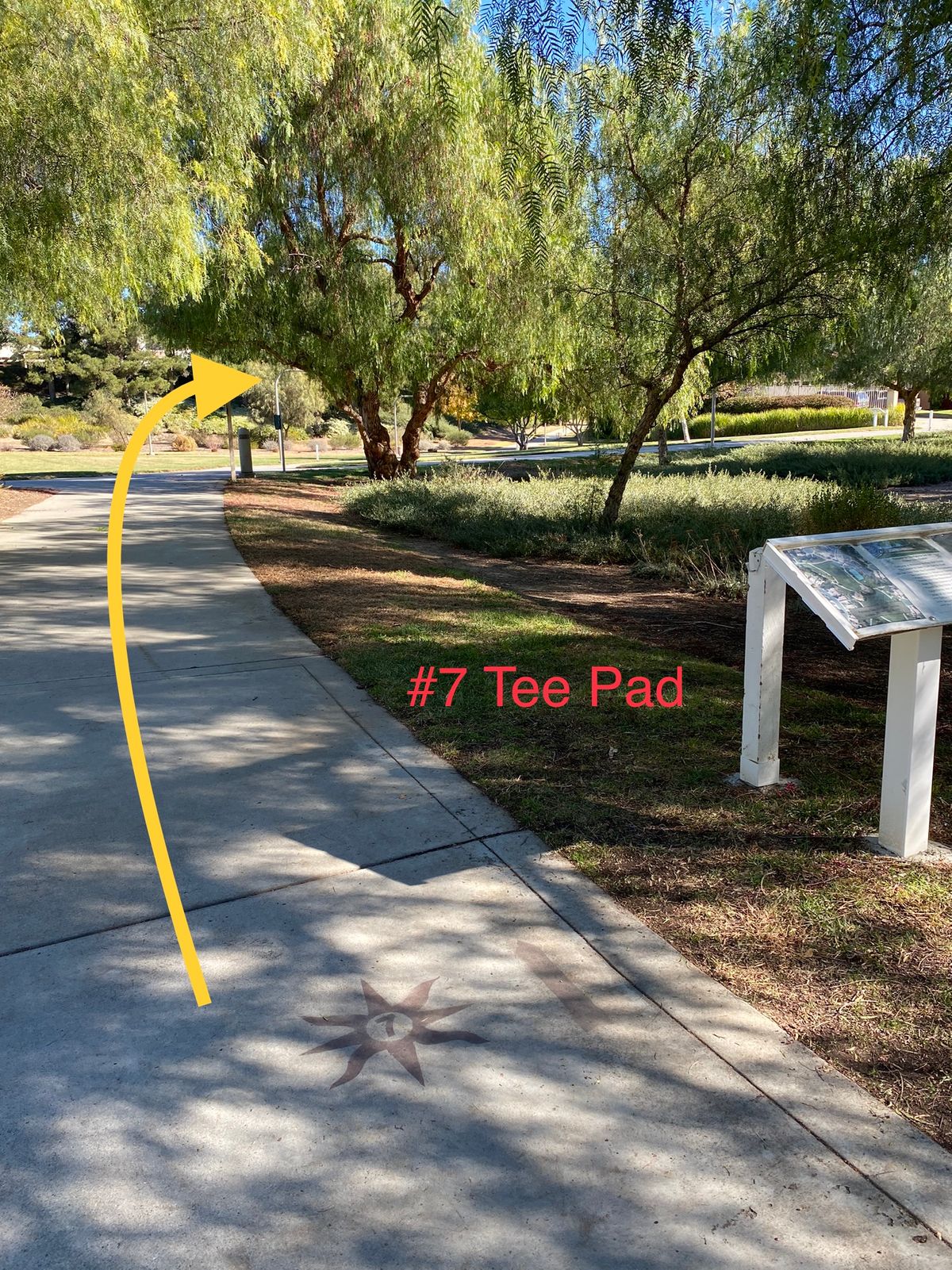Optional: walking path is OB