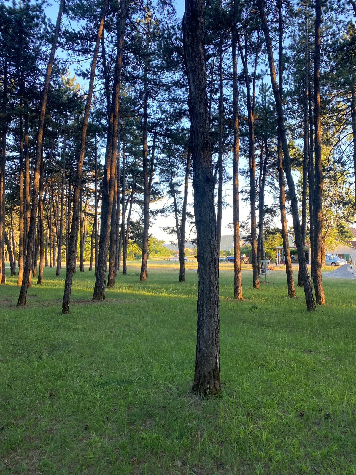 Looking back up the fairway of 13