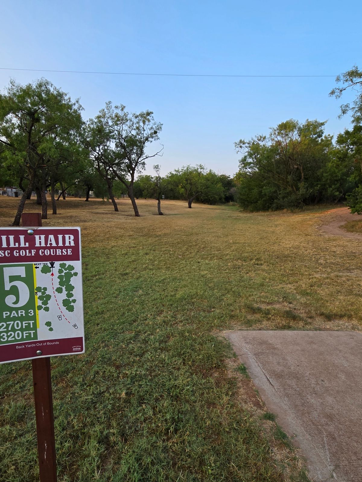 Hole 5 short tee