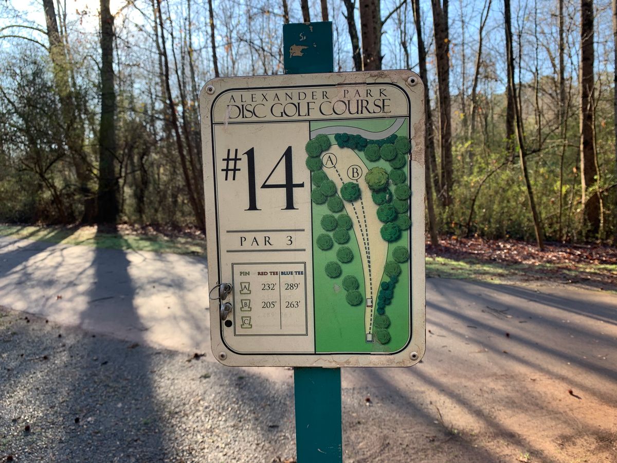 Map for hole 14