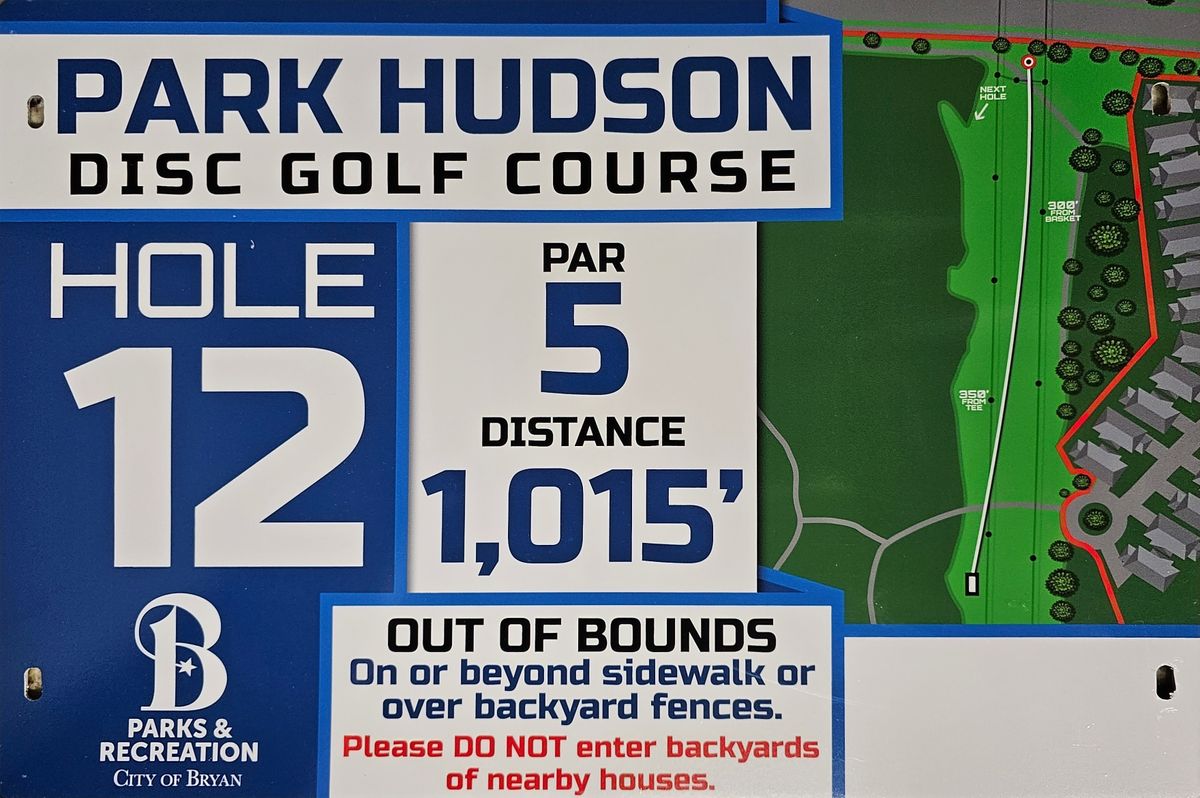 Hole 12 Sign