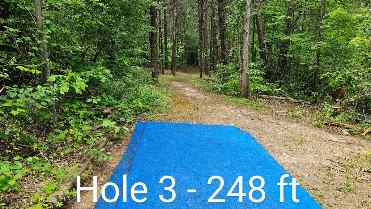 Hole 3 remains the same as before, a super tight pipe shot 250ft