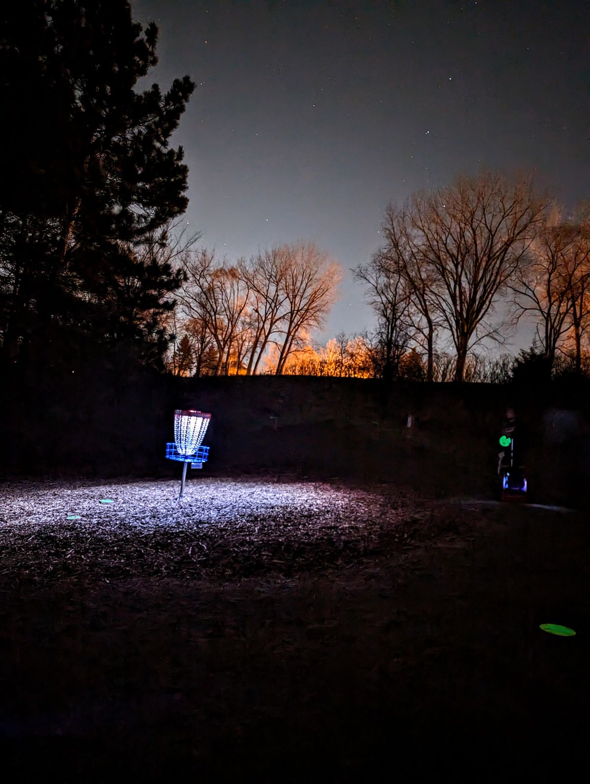 Night round at the Valley with Derelicts, Hole 11 Long.
