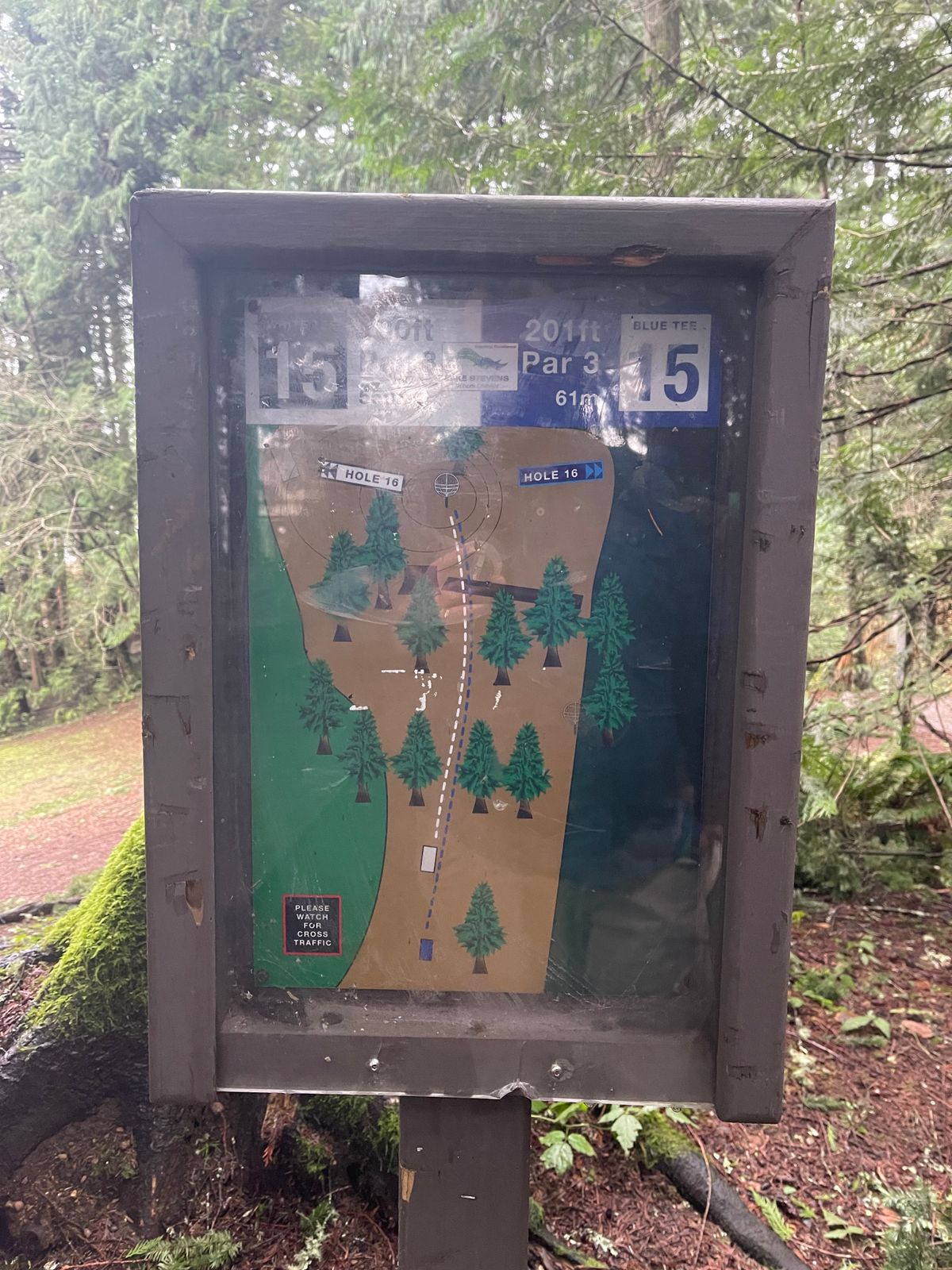 Hole 15 sign