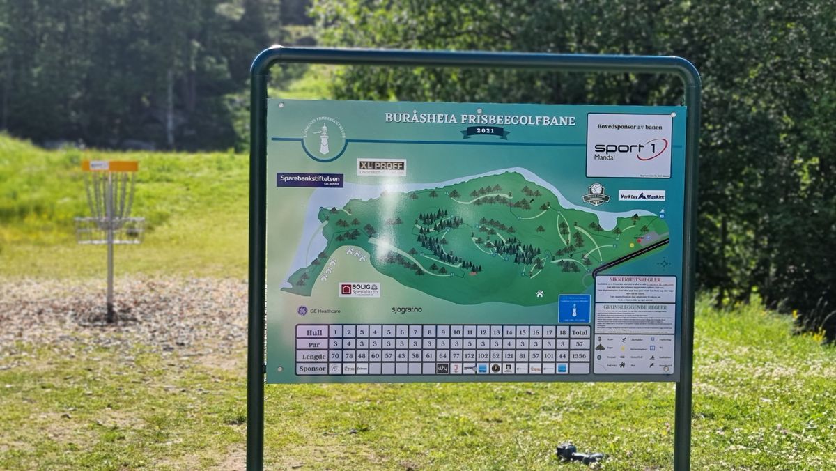 Infoboardet og oppvarmingskurven.