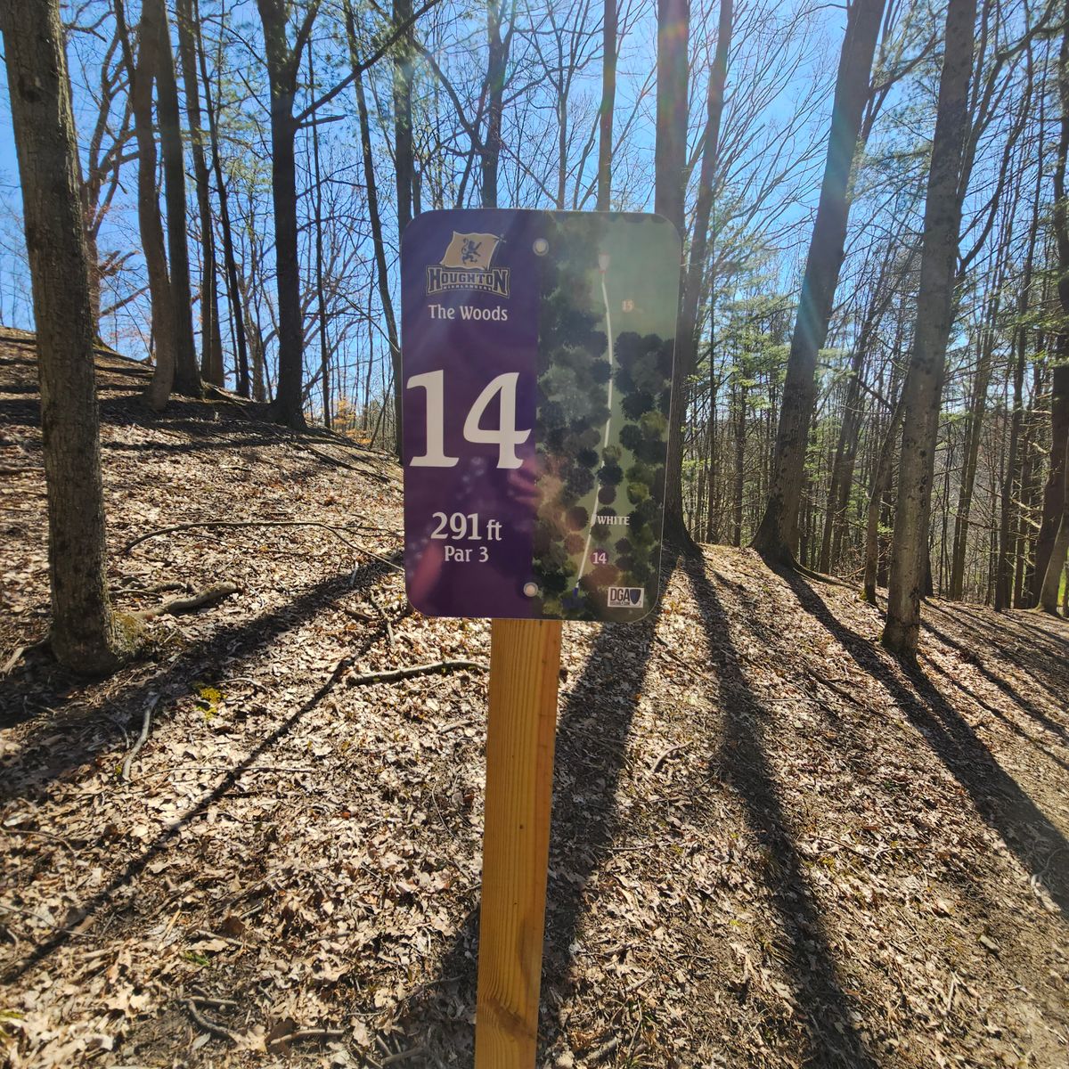 Signage for Hole #14
