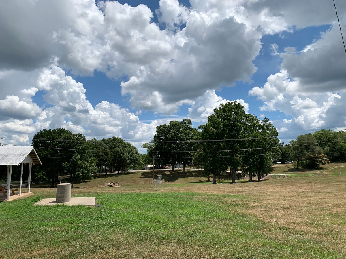 From tee box #1, overlooking basket #9