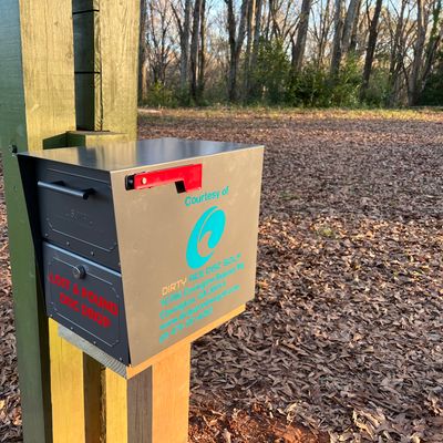 New addition to Parker’s pasture!! A lost and found box that locks.