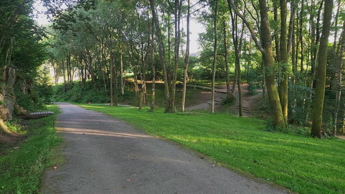 View towards green at hole #2